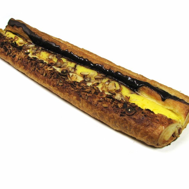 Vínarbrauðslengja með brúnum glassúr