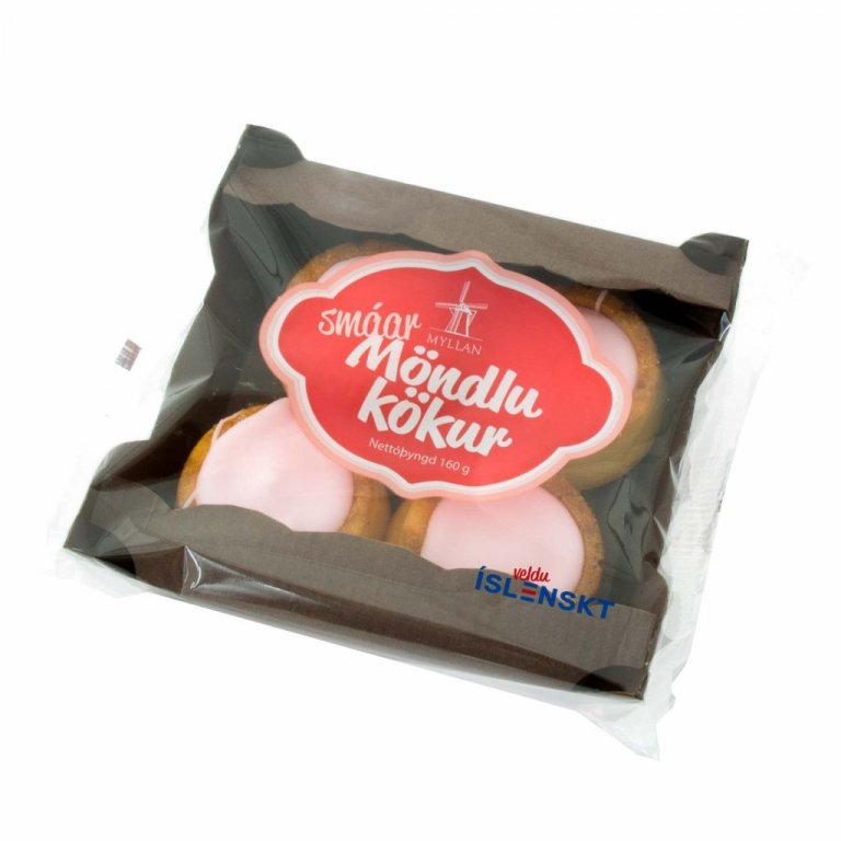 Smáar möndlukökur í umbúðum