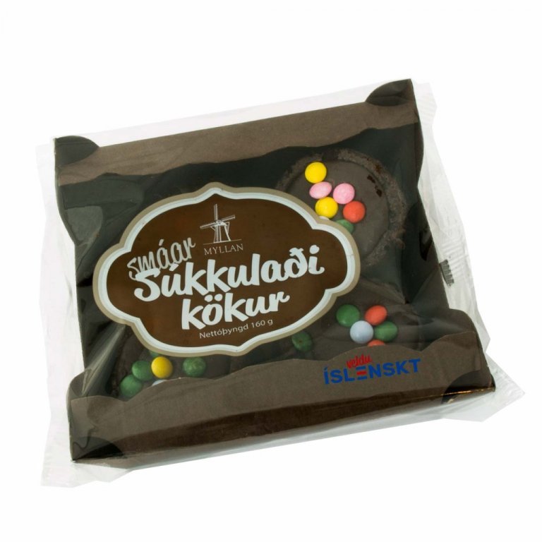 Smáar Súkkulaðikökur í umbúðum