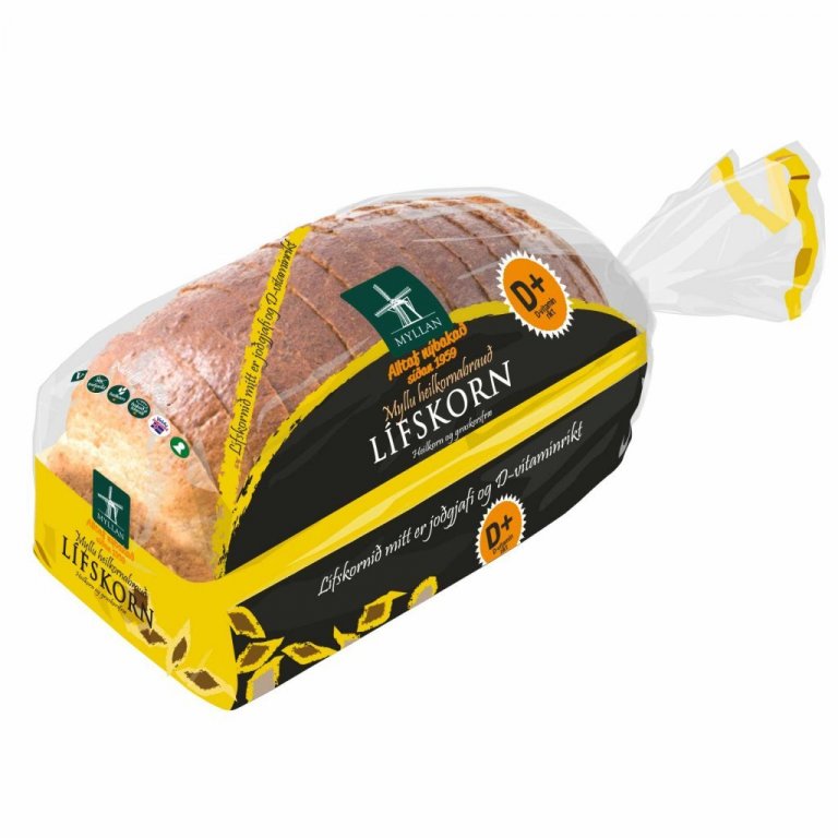 Lífskorn,  D-vítamínríkt, heilkorn og graskersfræ,