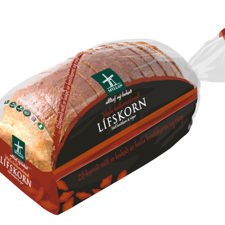 Lífskorn, heilt hveitikorn og rúgur