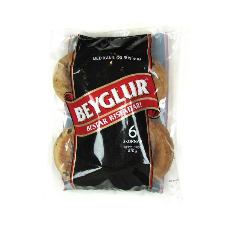 Beyglur með kanil og rúsínum