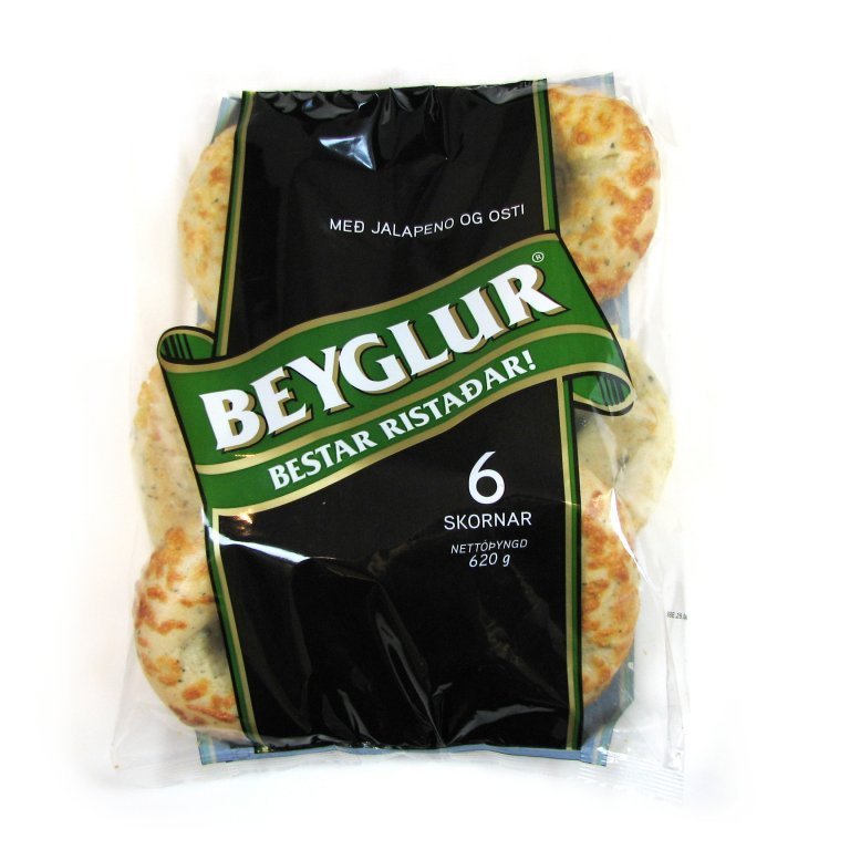 Beyglur með jalapeno og osti