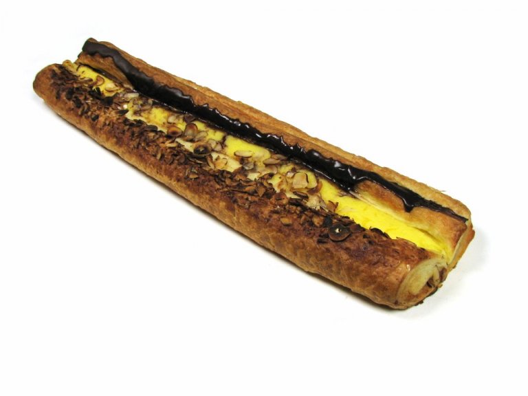 Vínarbrauðslengja með brúnum glassúr