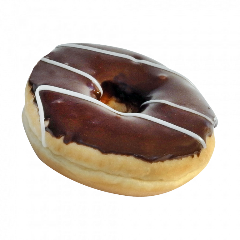 Amerískur kleinuhringur, brúnn glassúr