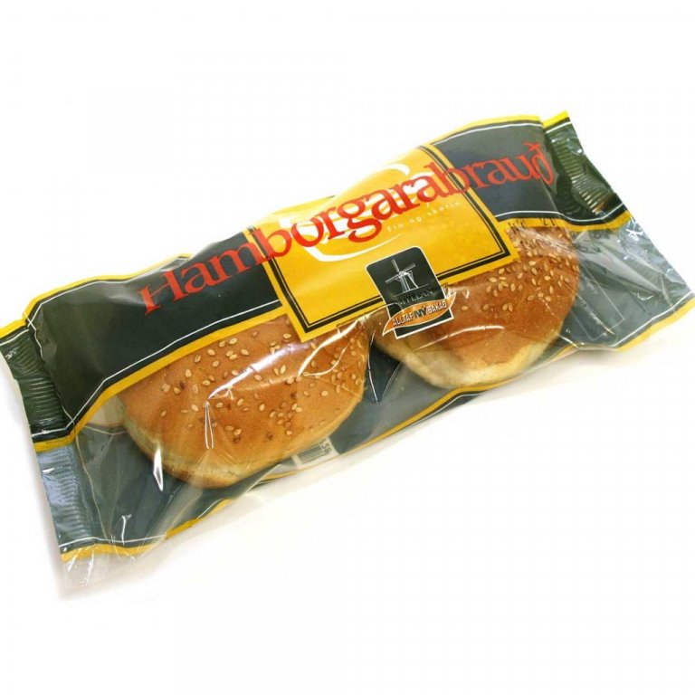 Hamborgarabrauð, 2 stk pk
