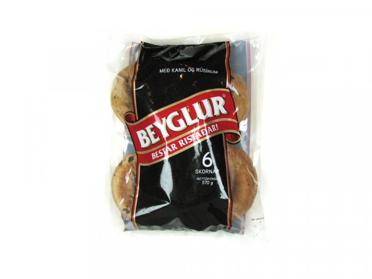 Beyglur með kanil og rúsínum